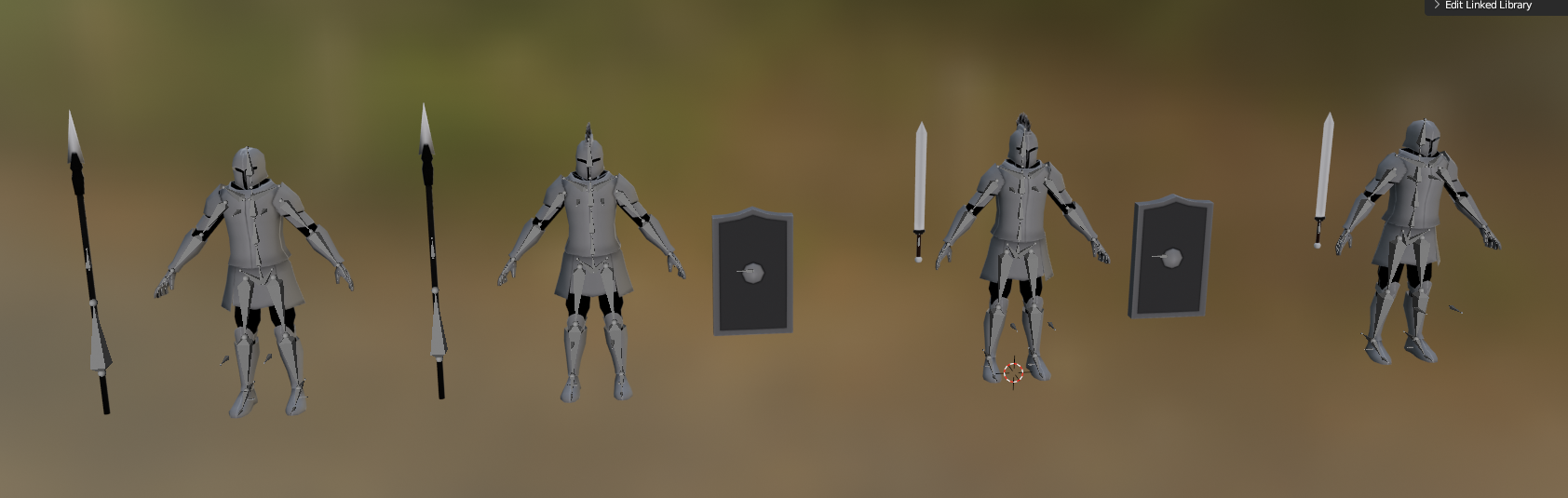 A group of General NPCs from concept to rig by me